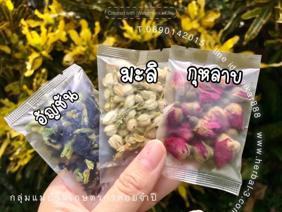 ชาดอกไม้รวม (บรรจุ 6 ถุง ให้เลือกดื่ม)