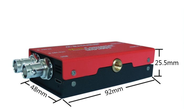 Devicewell MD1003 SDI/HDMI BIDI converter USB Power 1/4 hotshoe Screw hole
