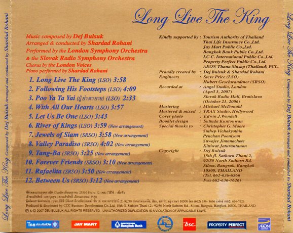 CD,Dej Bulsuk & Shardad Rohani - Long Live The King