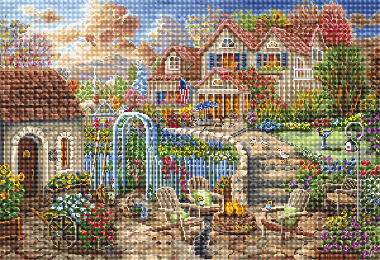 Letistitch ชุดปัก Backyard Retreat