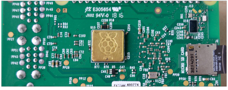 Heat Sink Set for Raspberry Pi with Logo แผ่นระบายความร้อนสำหรับ Raspberry Pi ครบเซตรวม 3 ชิ้น