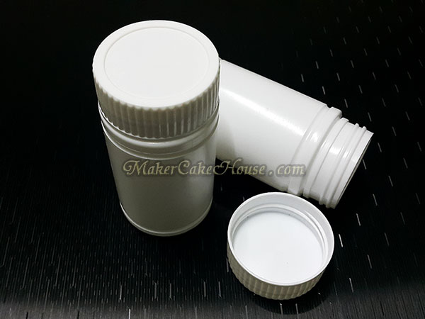 กระปุกยา อาหารเสริม สีขาวฝาเกลียว 100 ml. ( ราคา 10 ชิ้น )