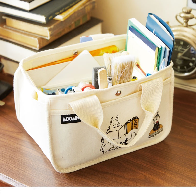 🟢พร้อมส่ง MOOMIN Storage tote bag กระเป๋าถือ กระเป๋าจัดระเบียบ เอนกประสงค์