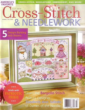 หนังสือนิตยสาร Cross -Stitch & Needlework ฉบับ July2010