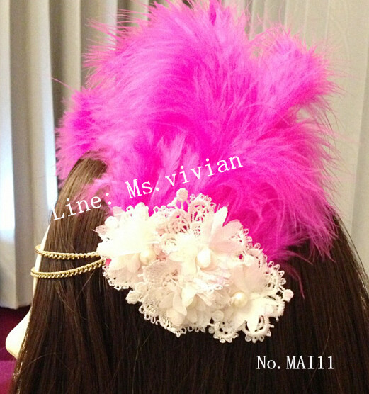 MAI11 มงกุฎขนฟู เเบบคาดหน้าผาก (งาน handmade)**สินค้ามีจำกัดในเเต่ละล๊อต**
