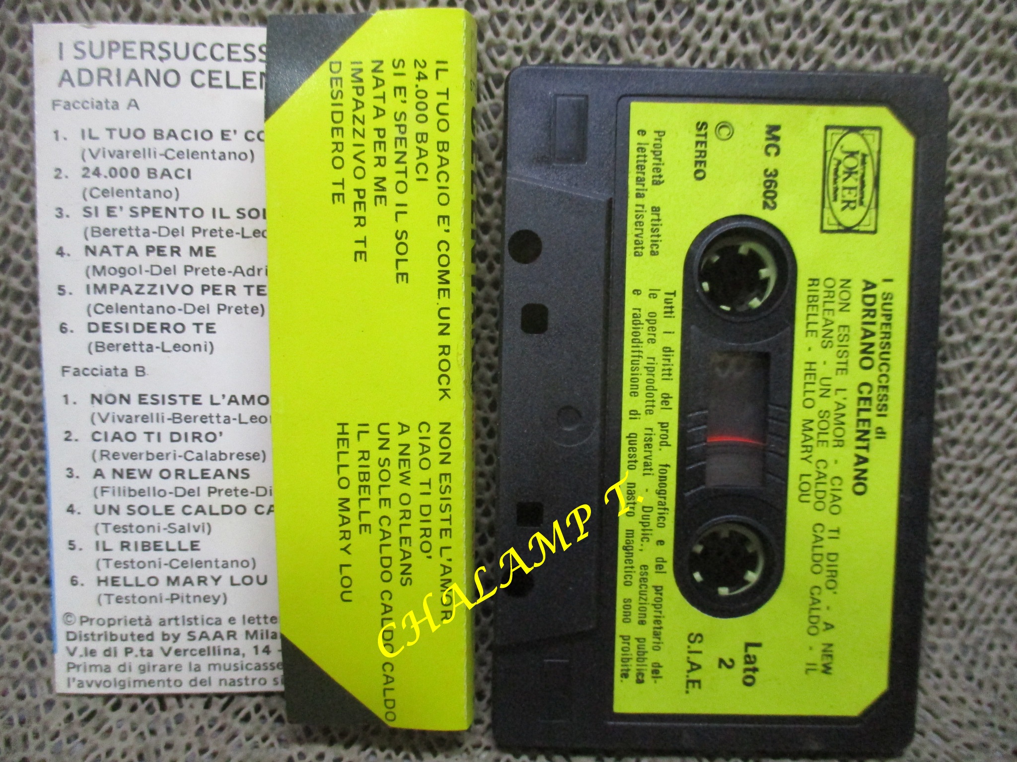 เทปเพลงสากล Adriano Celentano – 12 Super Successi