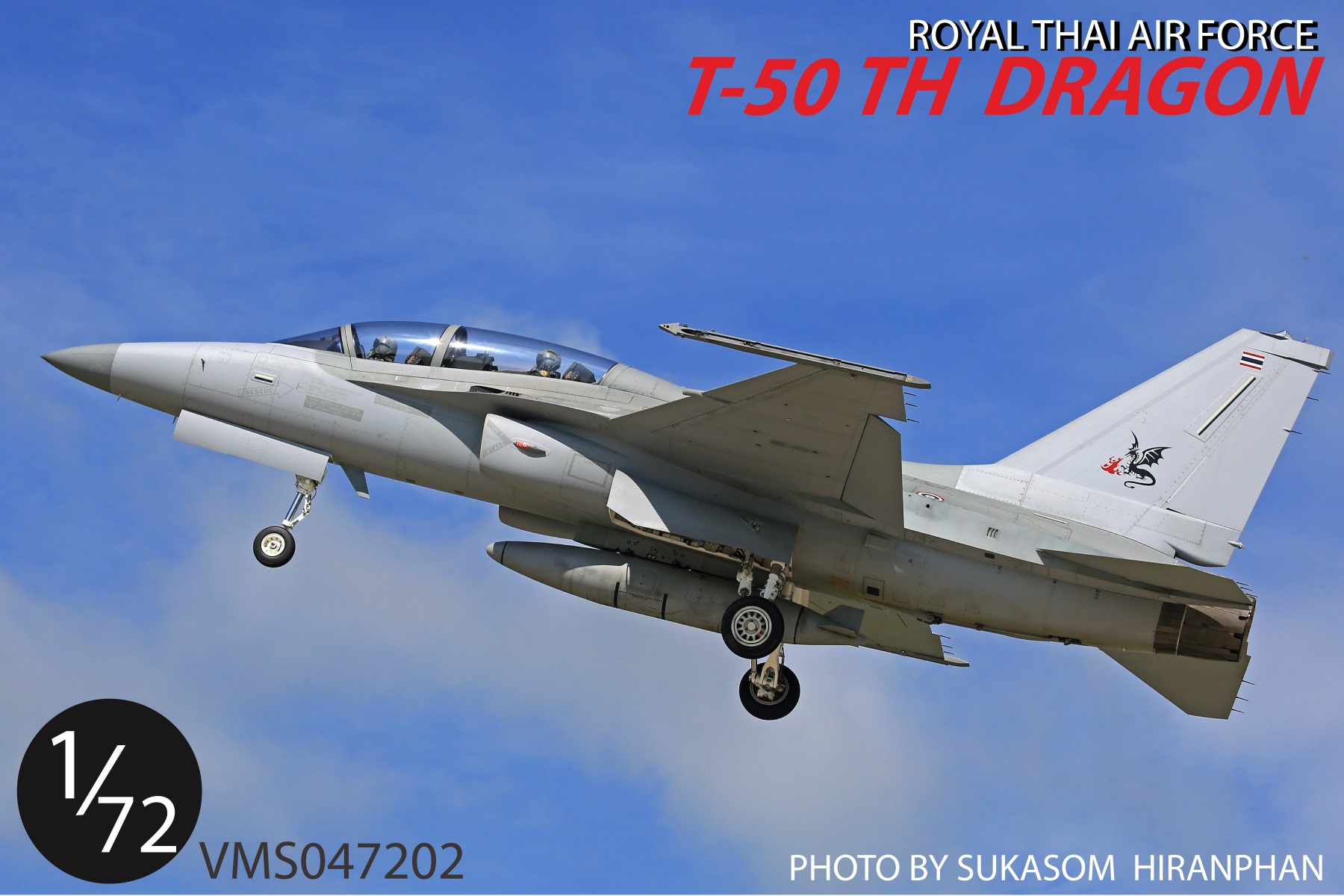 DECAL 1/72 ROYAL THAI AIRFORCE T-50 TH DRAGON