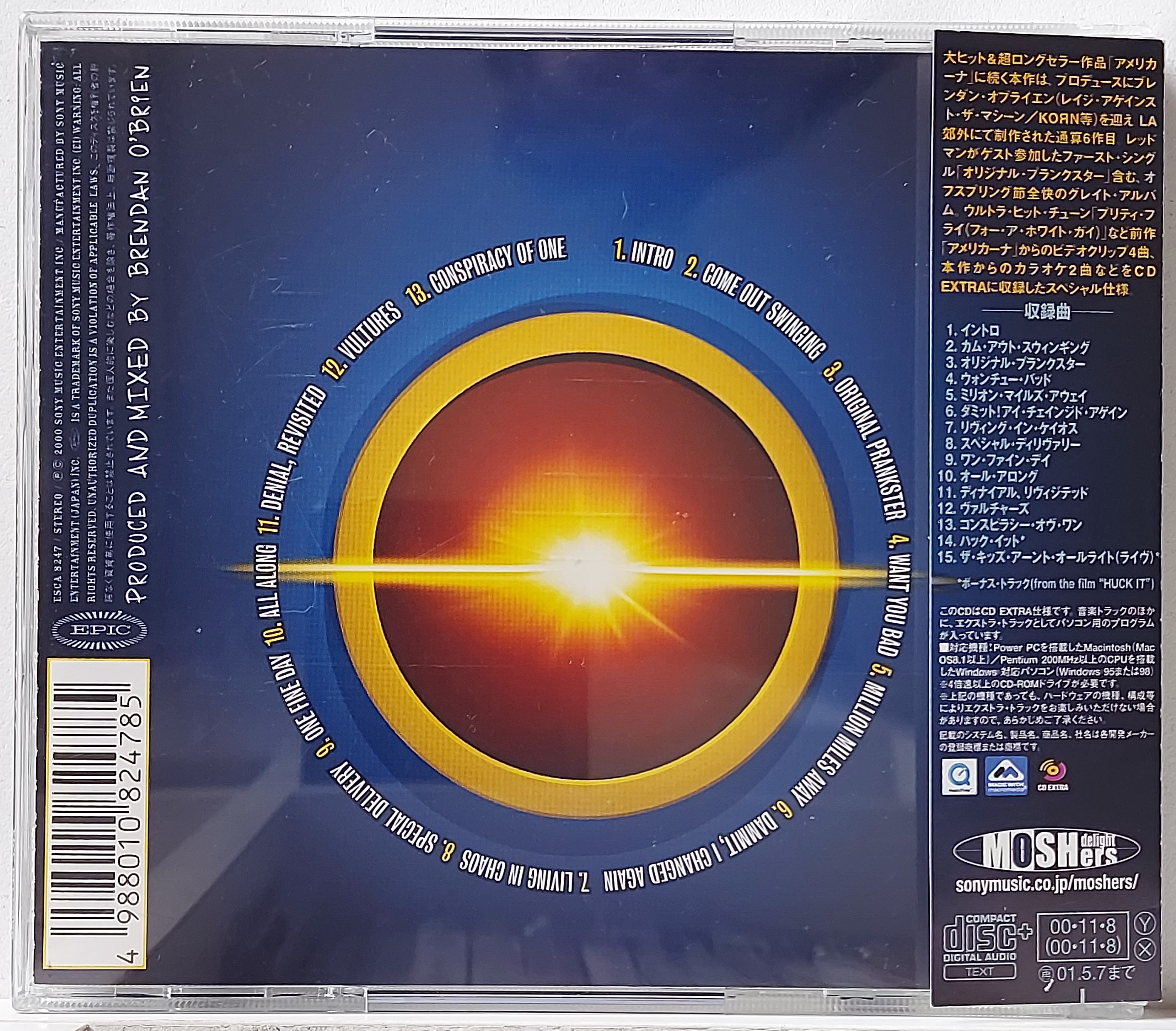 Used CD,The Offspring - Conspiracy Of One (B)(2000)(Japan)