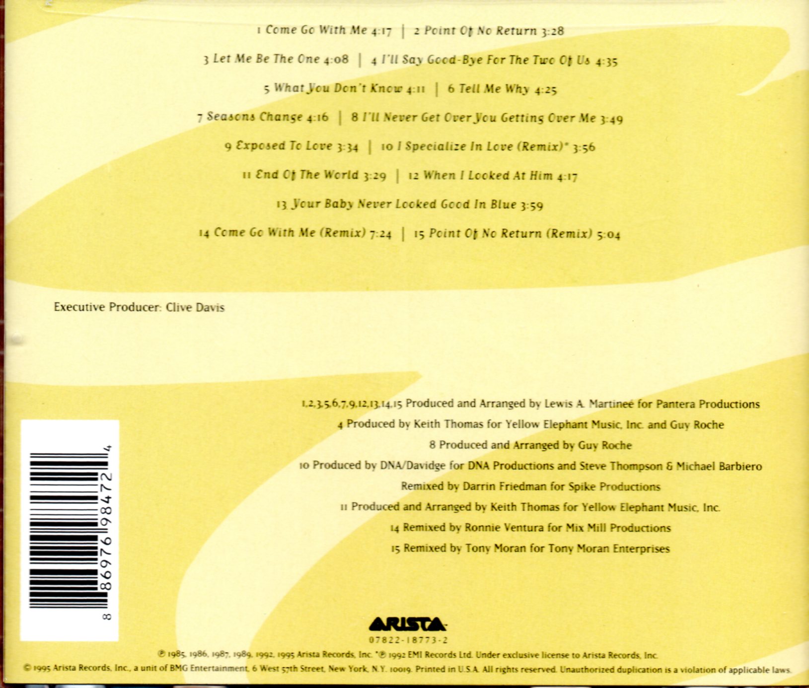 CD,Expose - Greatest Hits (1995)(USA)