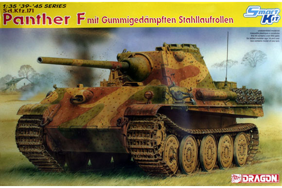1/35 Panther F mit Gummigedampften Stahllaufrollen