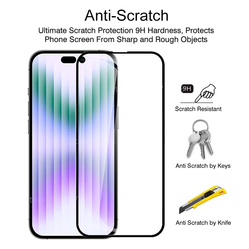 U&I Glass ฟิล์มกระจก ใส กันมอง เต็มจอ ใช้สำหรับ iPhone 15 Pro Max 14 Plus 13 Pro Max 12 Pro Max 11 Pro Max Xs Max Xr ใบกำกับภาษี