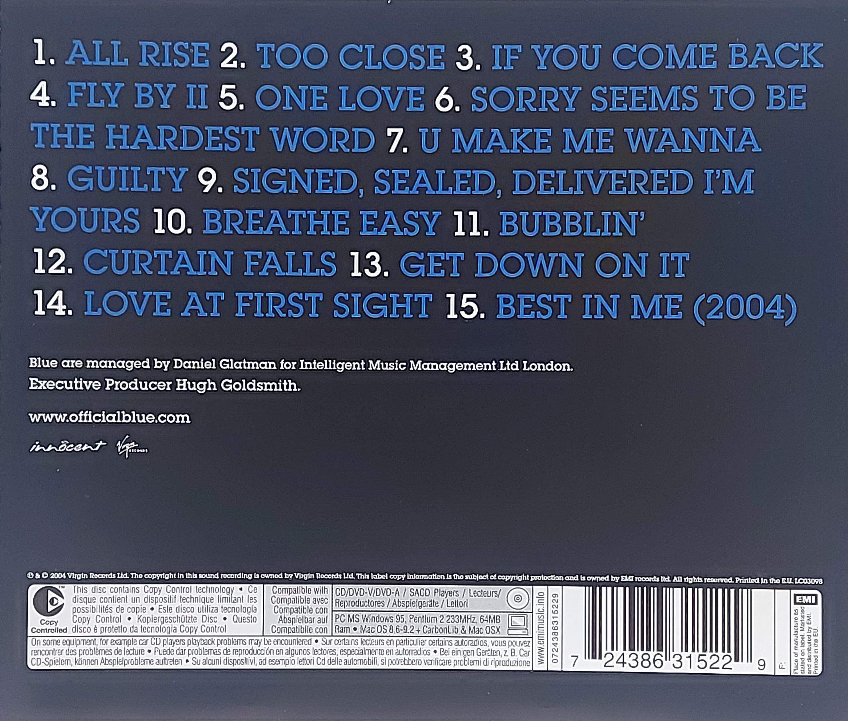 CD,Blue - Best Of Blue (2004)(Thai)