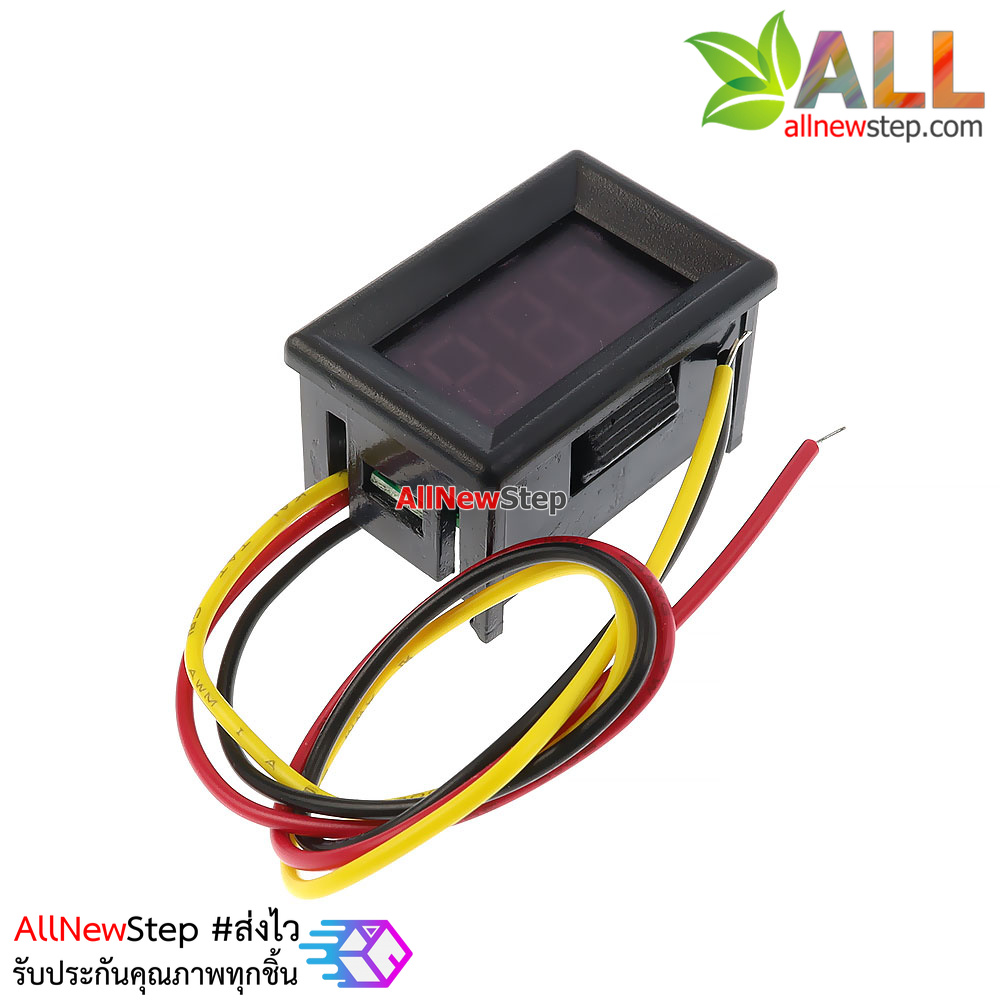 ดิจิตอลโวลต์มิเตอร์ 0.36 นิ้ว สีเขียว 0-100V DC voltmeter digital