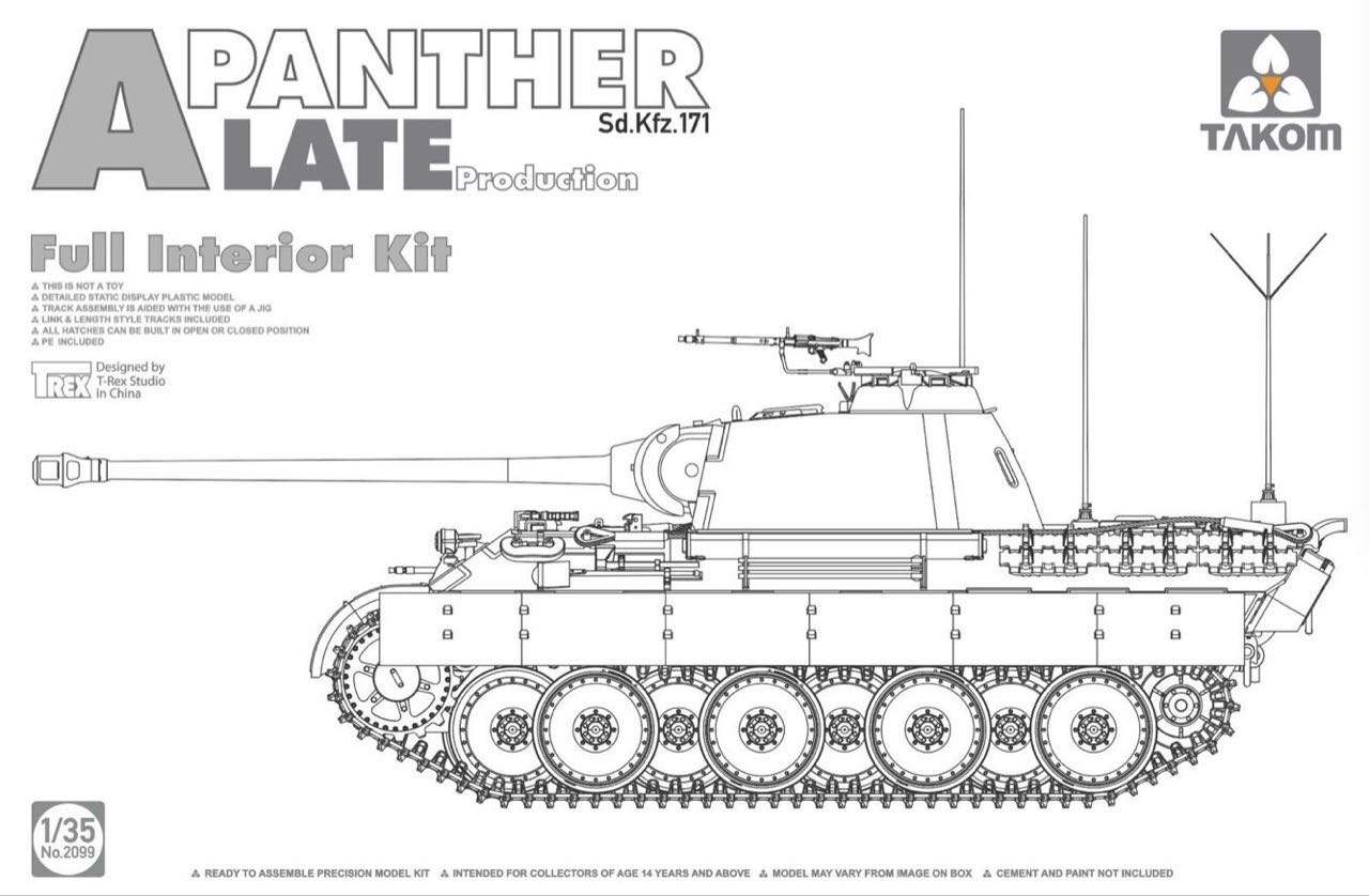 1/35 Panther Ausf. A late prod. (full interior)