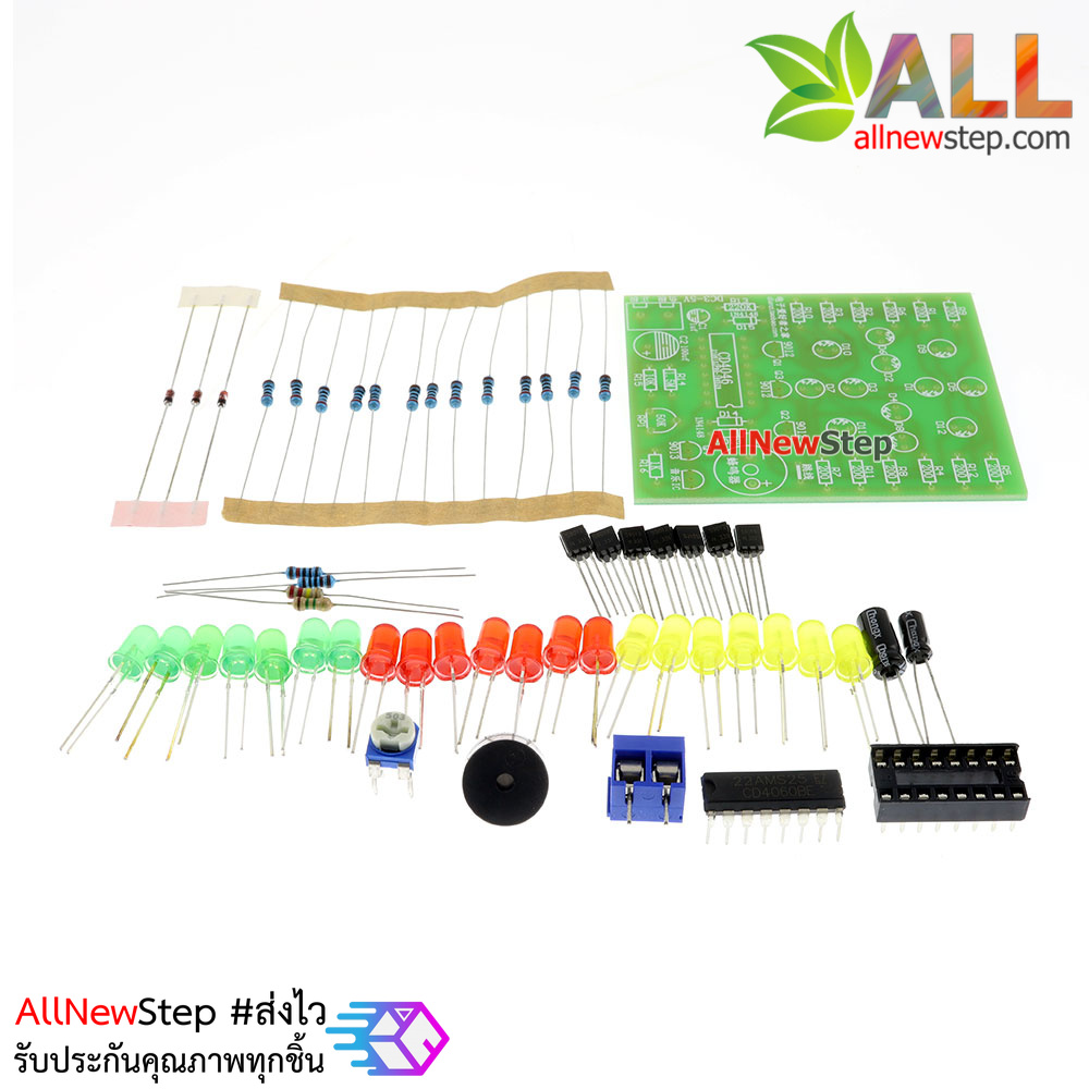 ชุดคิทวงจรไฟวิ่ง 12 ดวง CD4046