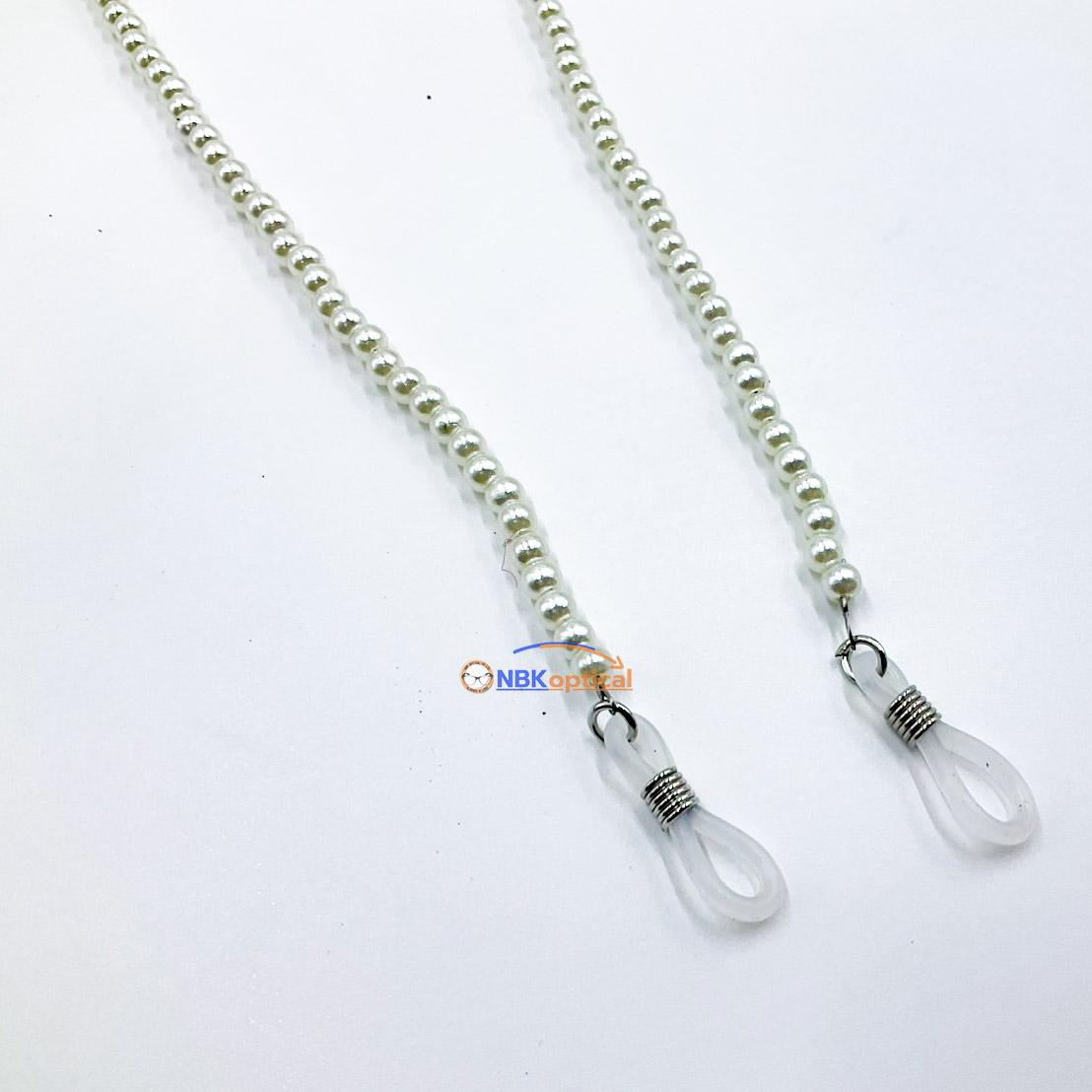 สายคล้องแว่นตาใข่มุกสีเขียวมิ้นเรียบง่ายสวยงาม