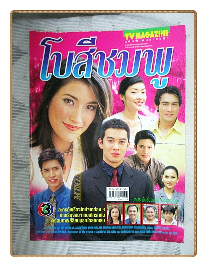 นิตยสารเรื่องย่อละครโทรทัศน์ โบสีชมพู ปี2547 สภาพดี แองจี้ เฮสติ้งส์ ชาคริต แย้มนาม