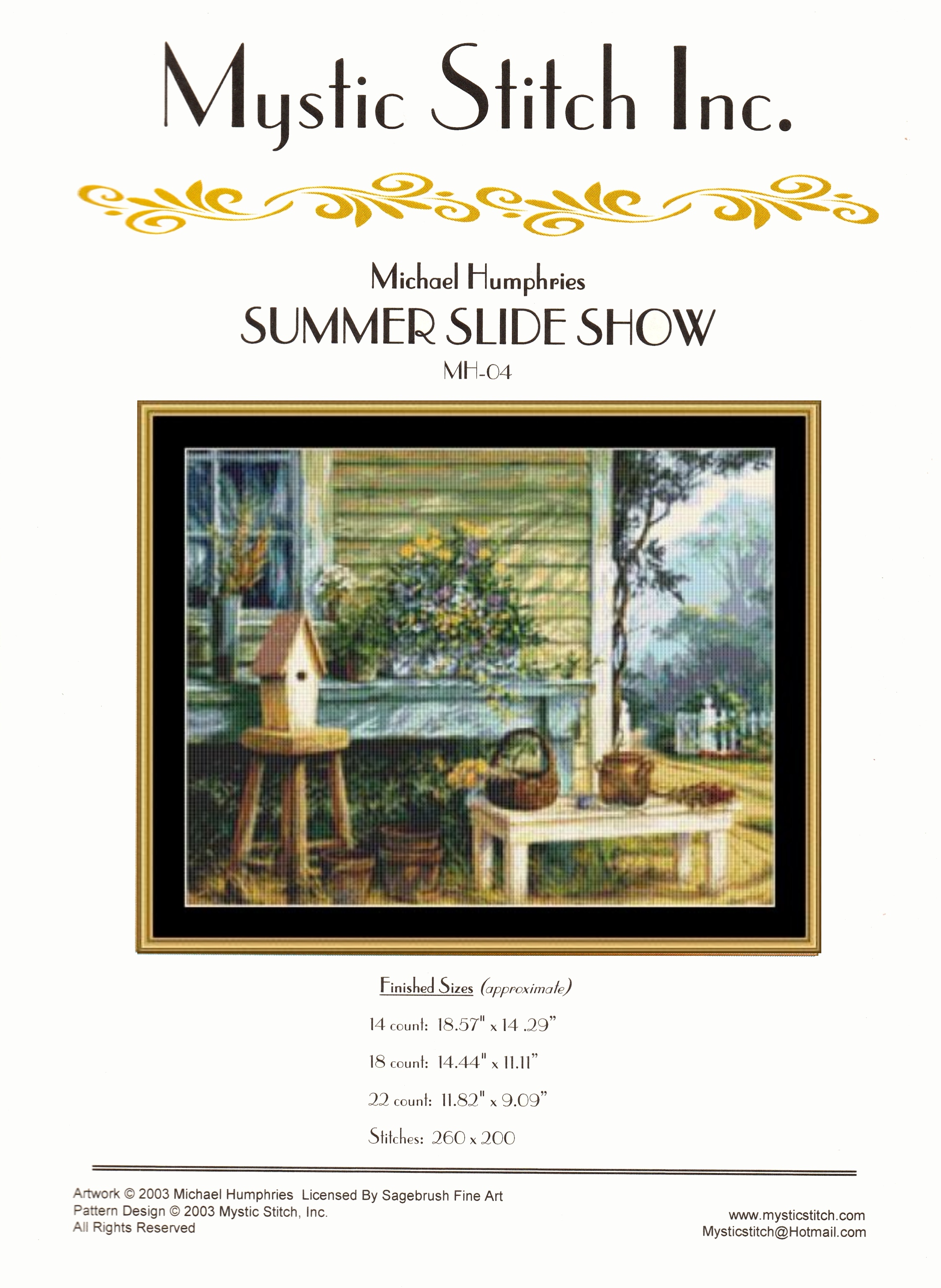 Mystic Stitch ผังลาย Summer Slide Show
