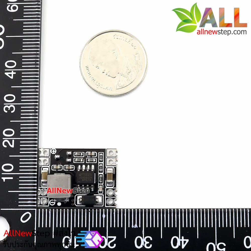 โมดูลแปลงไฟลง Step down จาก 14-26V เป็น 12V กระแสต่อเนื่อง 0.8A สูงสุด 3A fix 12v
