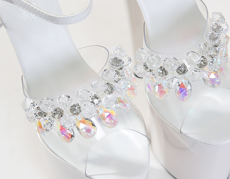 รองเท้าส้นสูง 6.8 และ 8 นิ้ว ไซต์ 34-43 สีดำ/แดง/ขาว/เงิน/ชมพูเข้ม/ชมพูอ่อน/ม่วง/ฟ้า/เหลือง