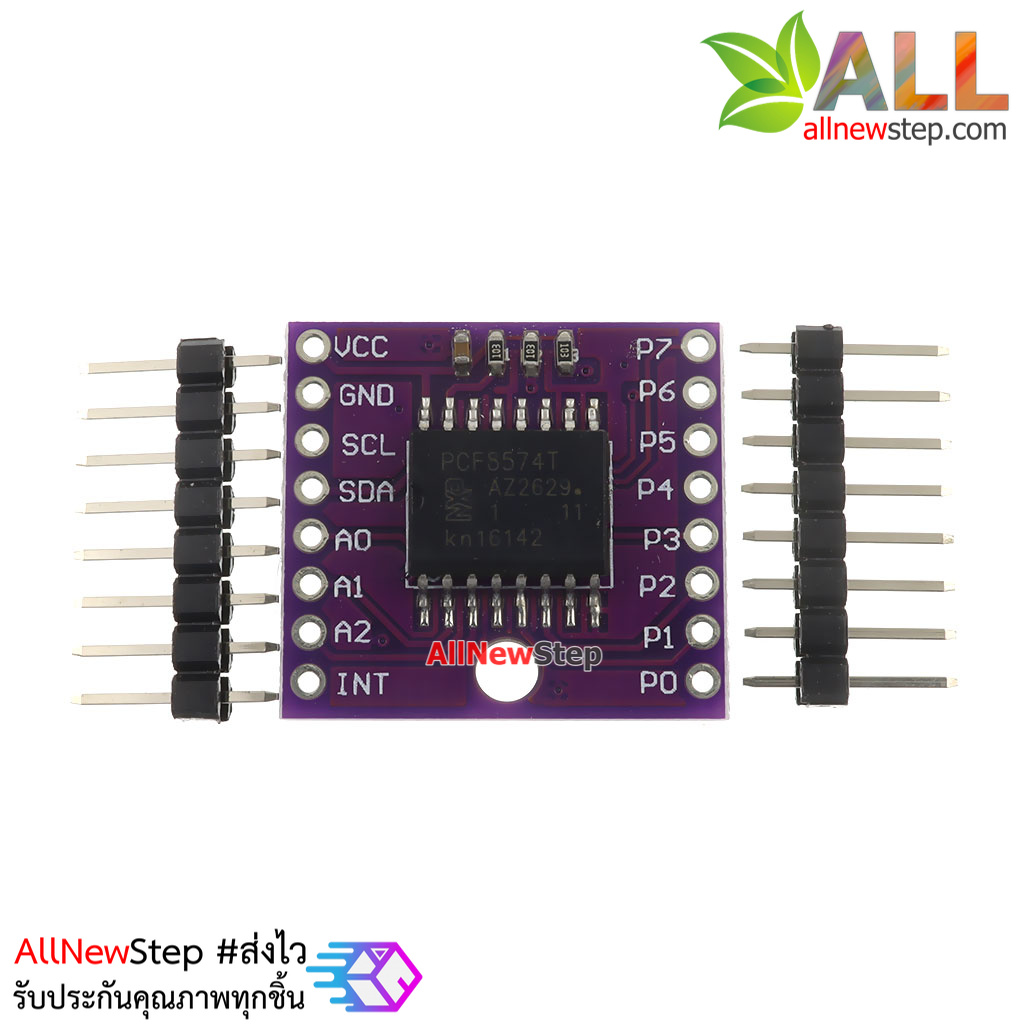 PCF8574T I2C I/O expansion module บอร์ดโมดูลขยายขา 8 ช่อง