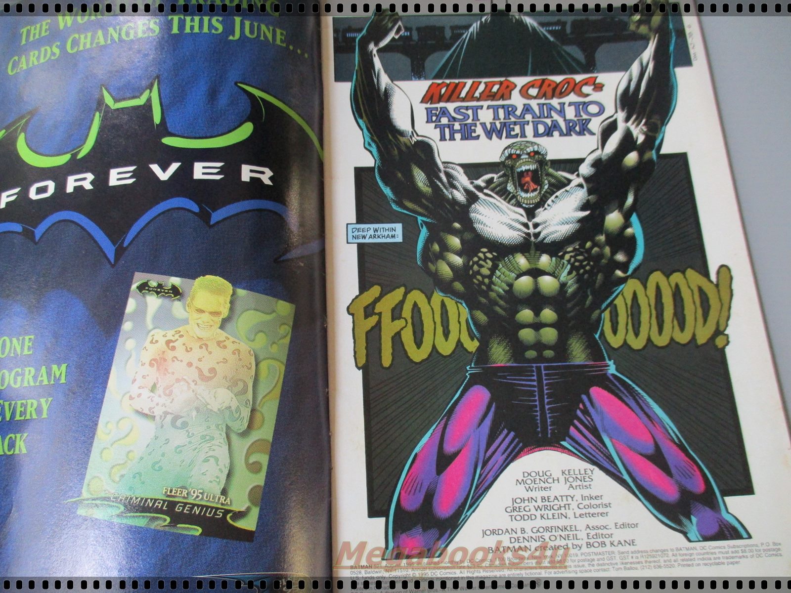 การ์ตูน DC comics การ์ตูนภาษาอังกฤษ แบทแมน BATMAN ฉบับที่ 521 ตอน KILLER CROC ปี2539