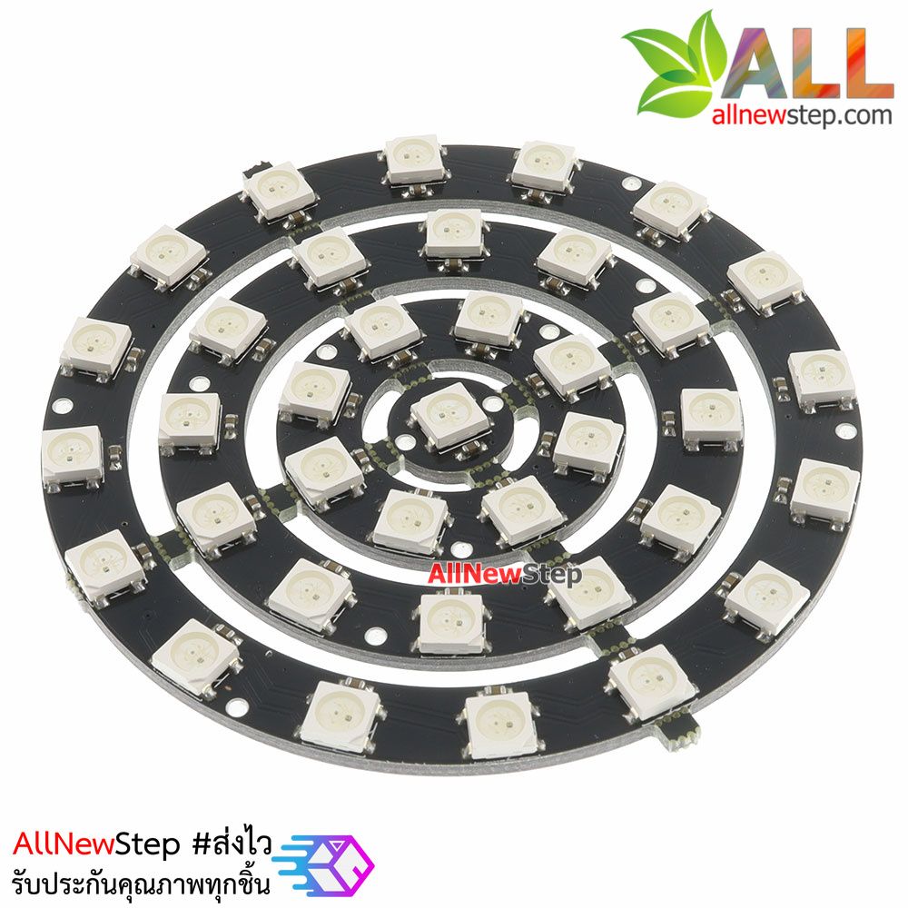 WS2812 5050 37-bit RGB LED built-in full color driver โมดูล LED RGB WS2812 37 ดวง