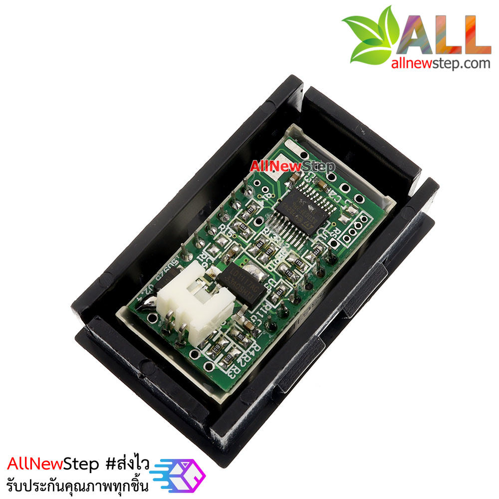 LED Voltage Meter Mini Digital Voltmeter DC 5-28V สีขาว