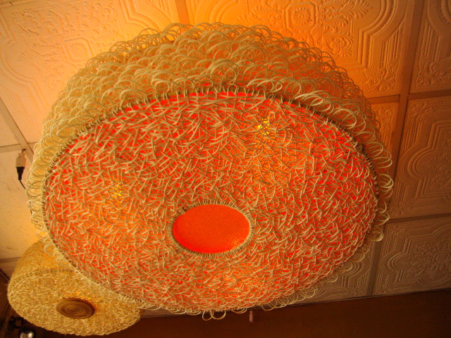 โคมไฟหวายติดเพดาน rattan ceiling lamp