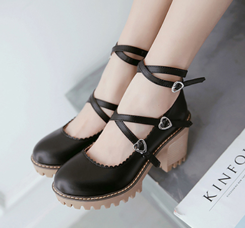 รองเท้าคัดชูน่ารักๆสีชมพู/ขาว/ดำ ไซต์ 34-43