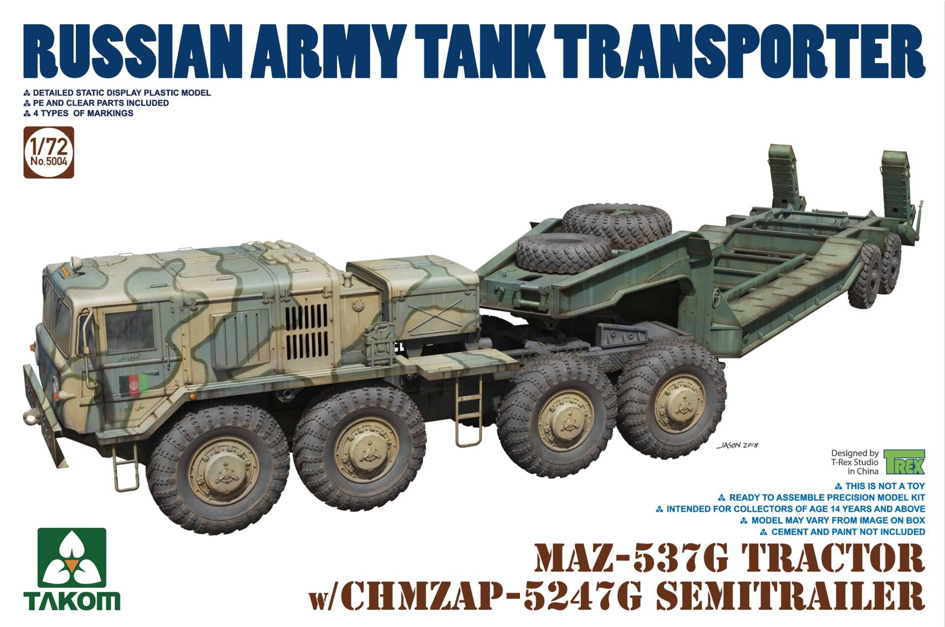 1/72 MAZ-537G TRACTOR w/CHMZAP-5247G SEMITRRAILER