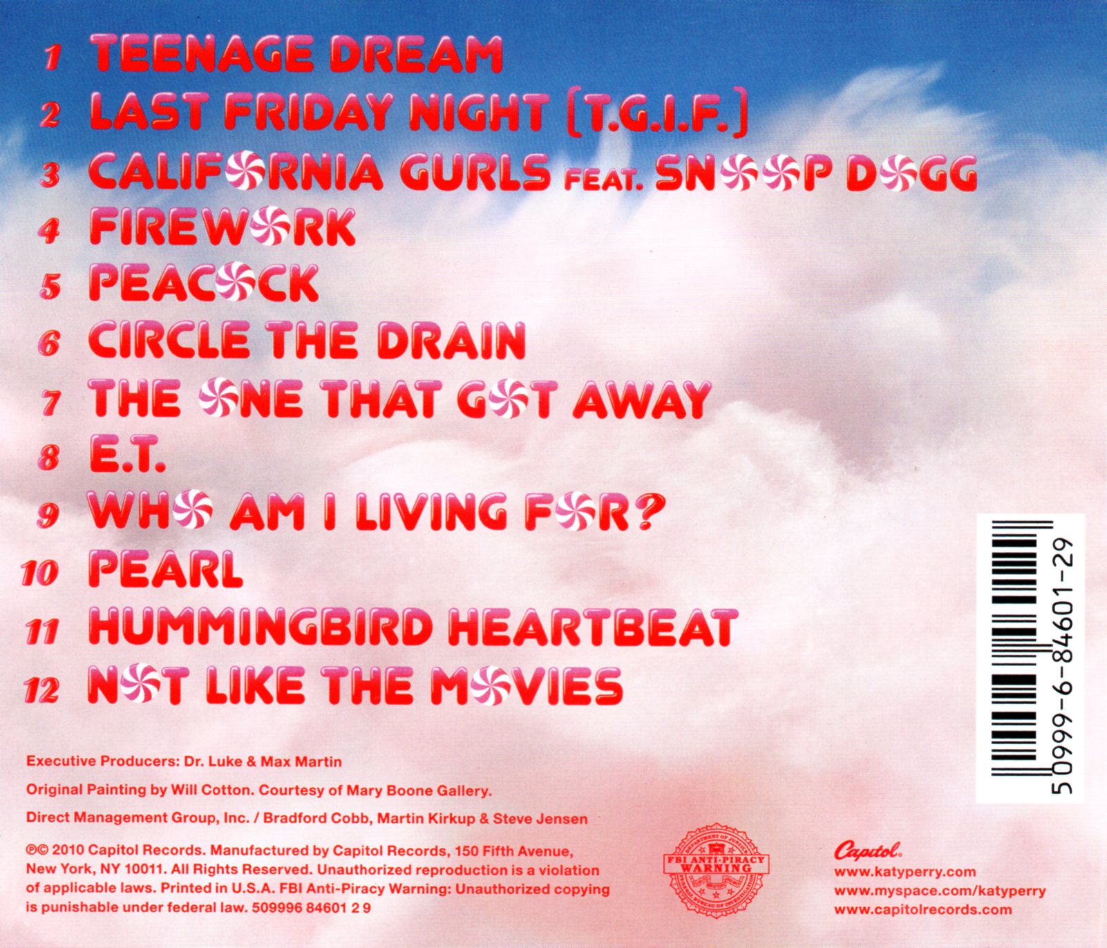 CD,Katy Perry - Teenage dream (2010)