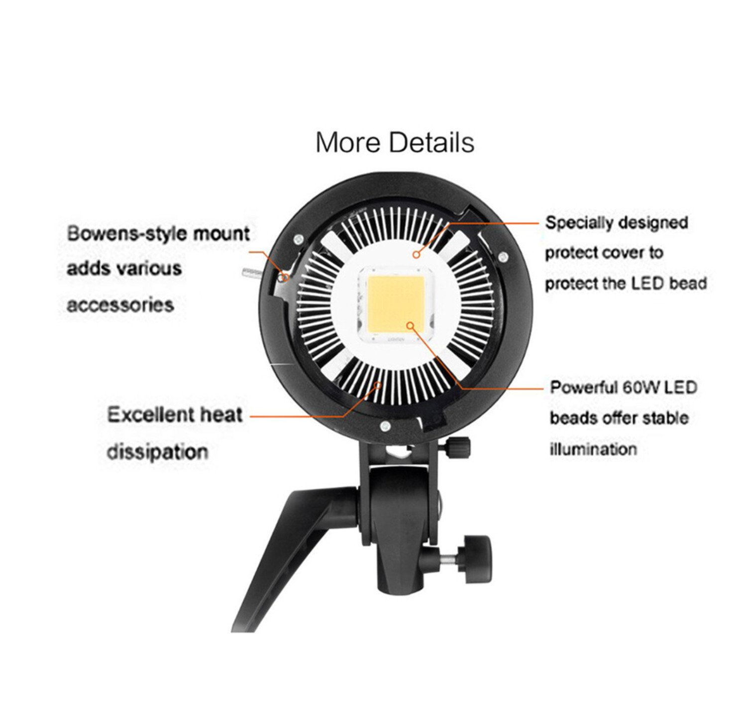 Godox LED Video Light SL60w (SL60W -60W. White Ver.) รับประกันศูนย์ GodoxThailand 2 ปี