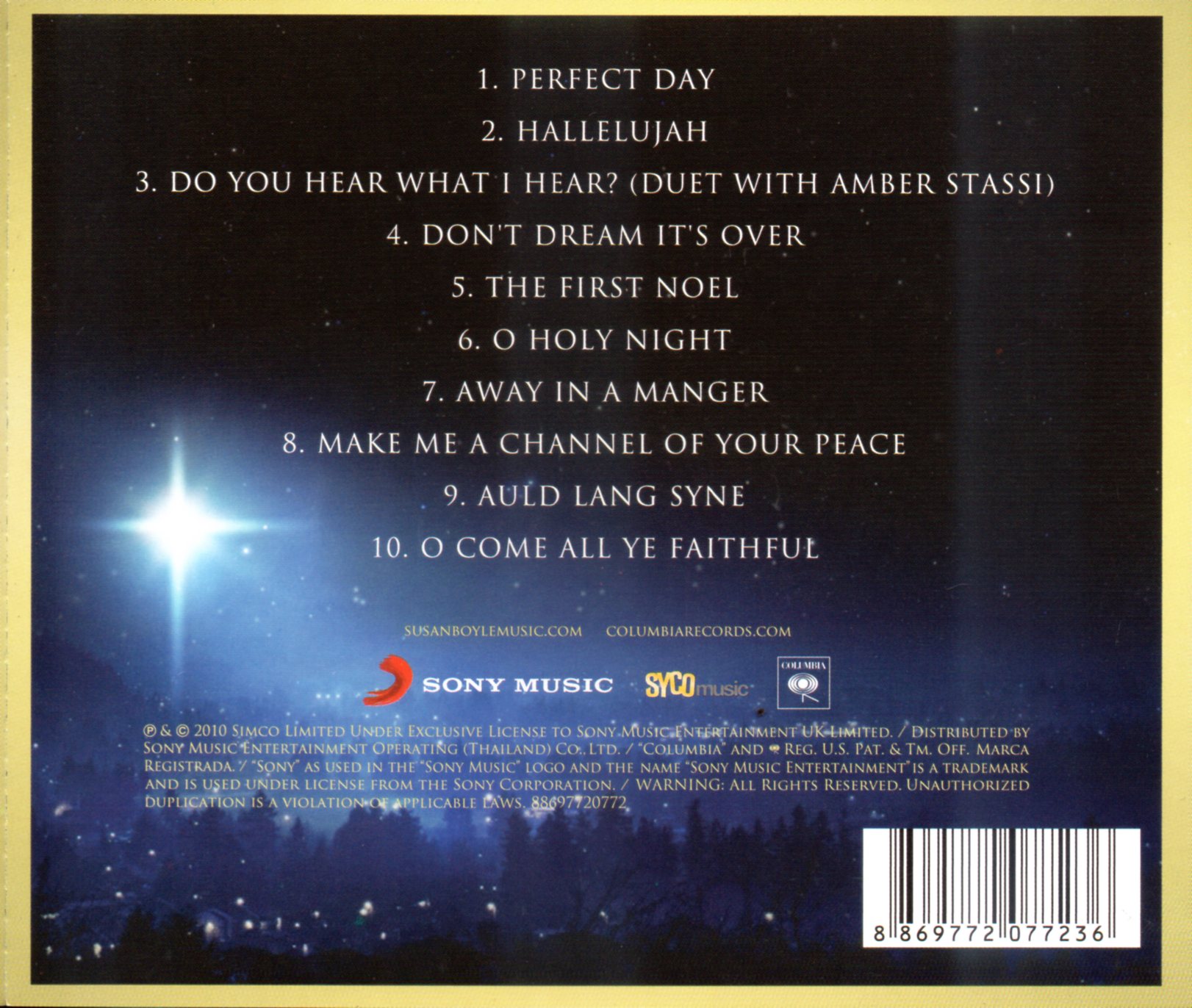 CD,Susan Boyle - The Gift (2010)(Thai)