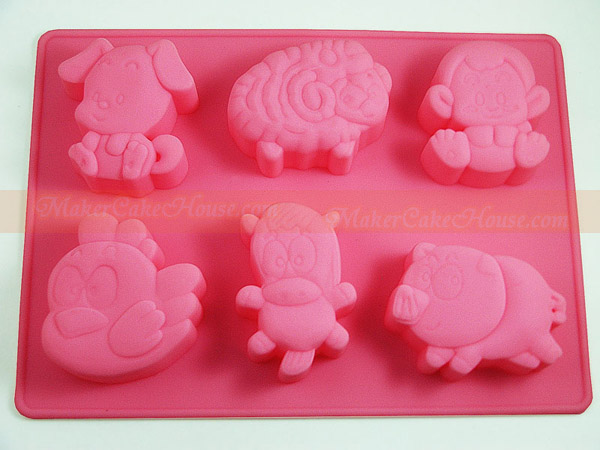 พิมพ์ซิลิโคนการ์ตูนรูปนักษัตร ชุดที่ 2