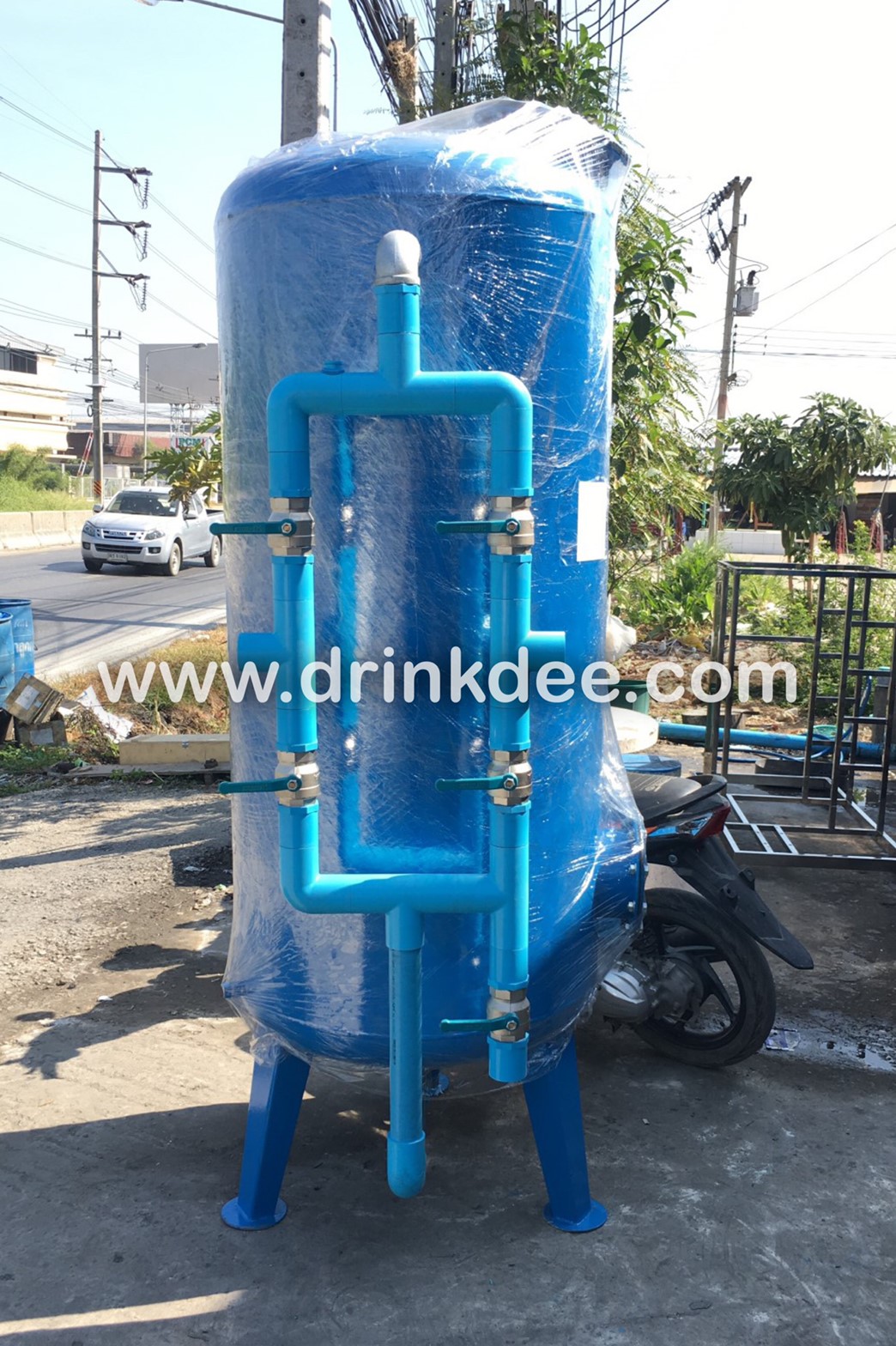 ถังกรองเหล็ก 64" (160cm. x 150cm. x 6 mm.)