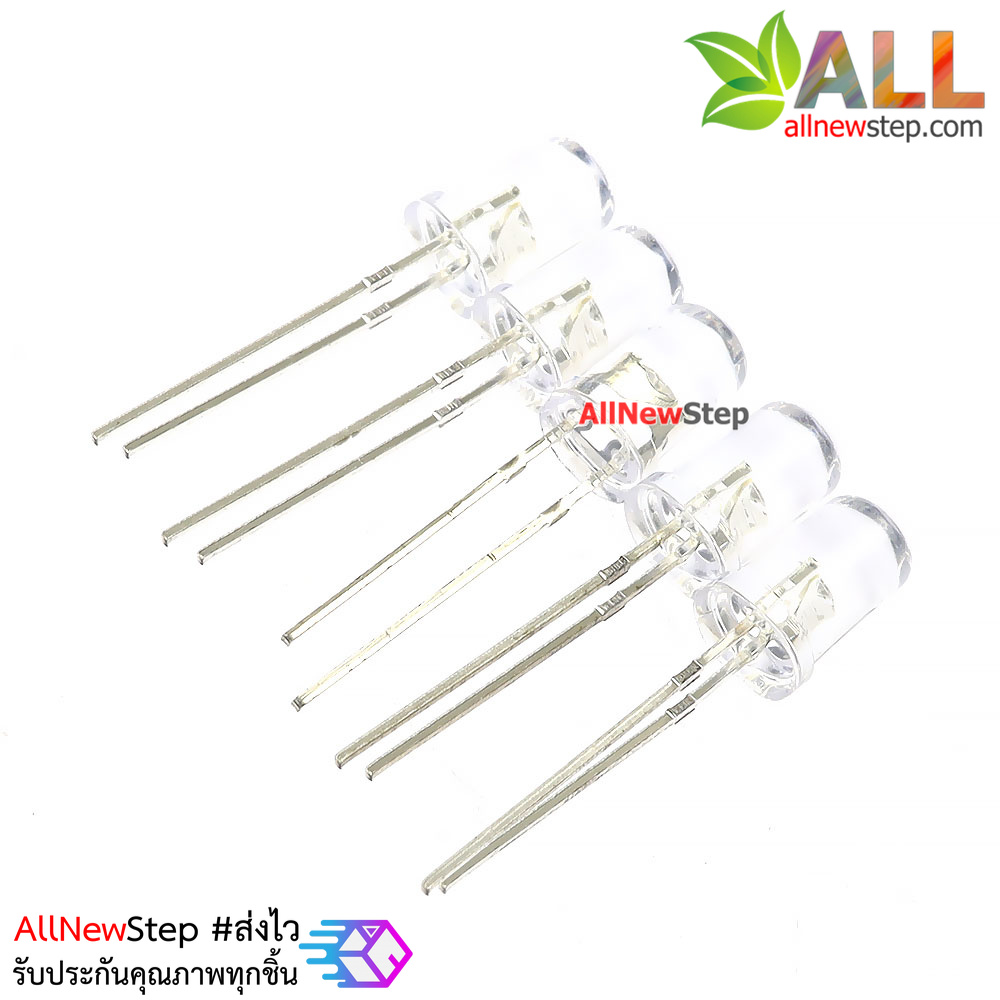 ไฟ led 5mm สีม่วง หลอดไฟ led 5mm จำนวน 5 ดวง