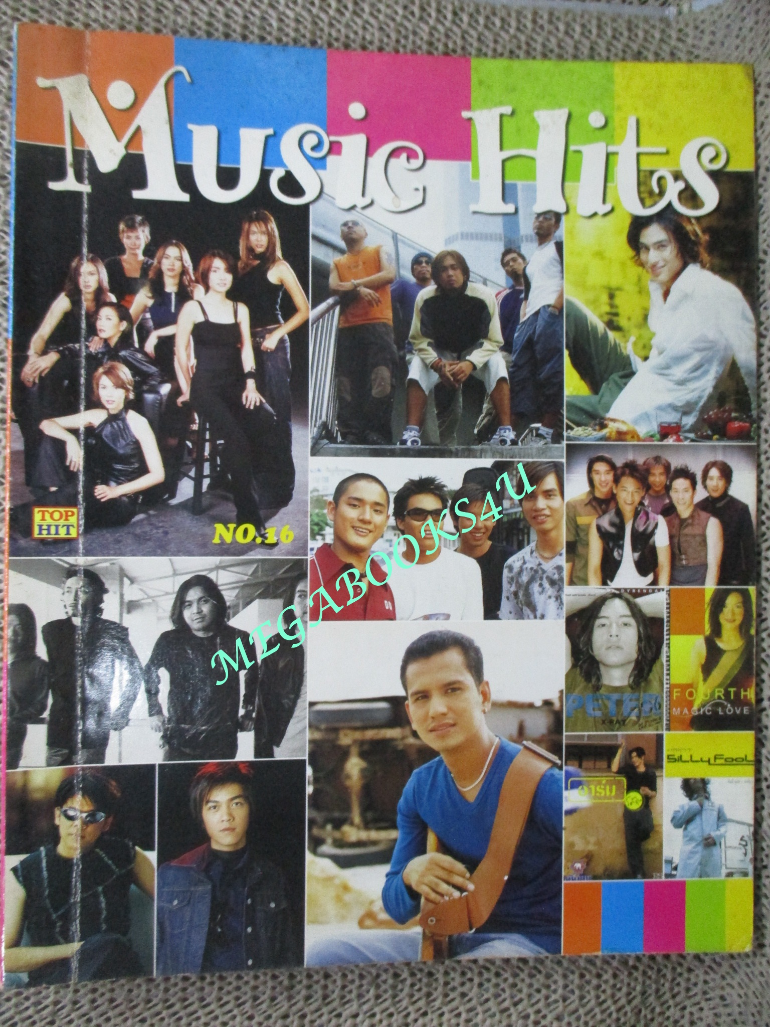 หนังสือเพลงพร้อมคอร์ดกีตาร์ MUSIC HITS ฉบับที่16 ปี2544