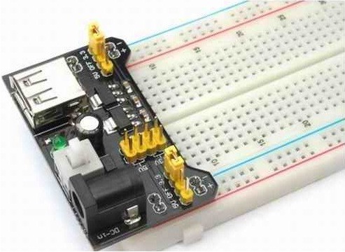 โมดูลแปลงไฟ 5V 3.3V ให้บอร์ดทดลอง Breadboard Power Supply สำหรับ Arduino