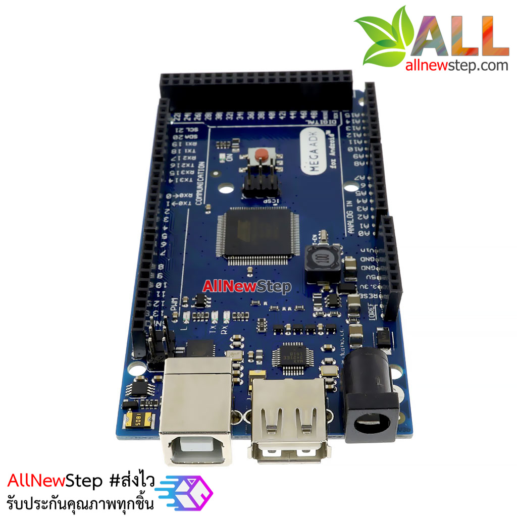 บอร์ด Google Android Open ADK Mega 2560 + USB Host พร้อมสาย USB (Arduino-Compatible)
