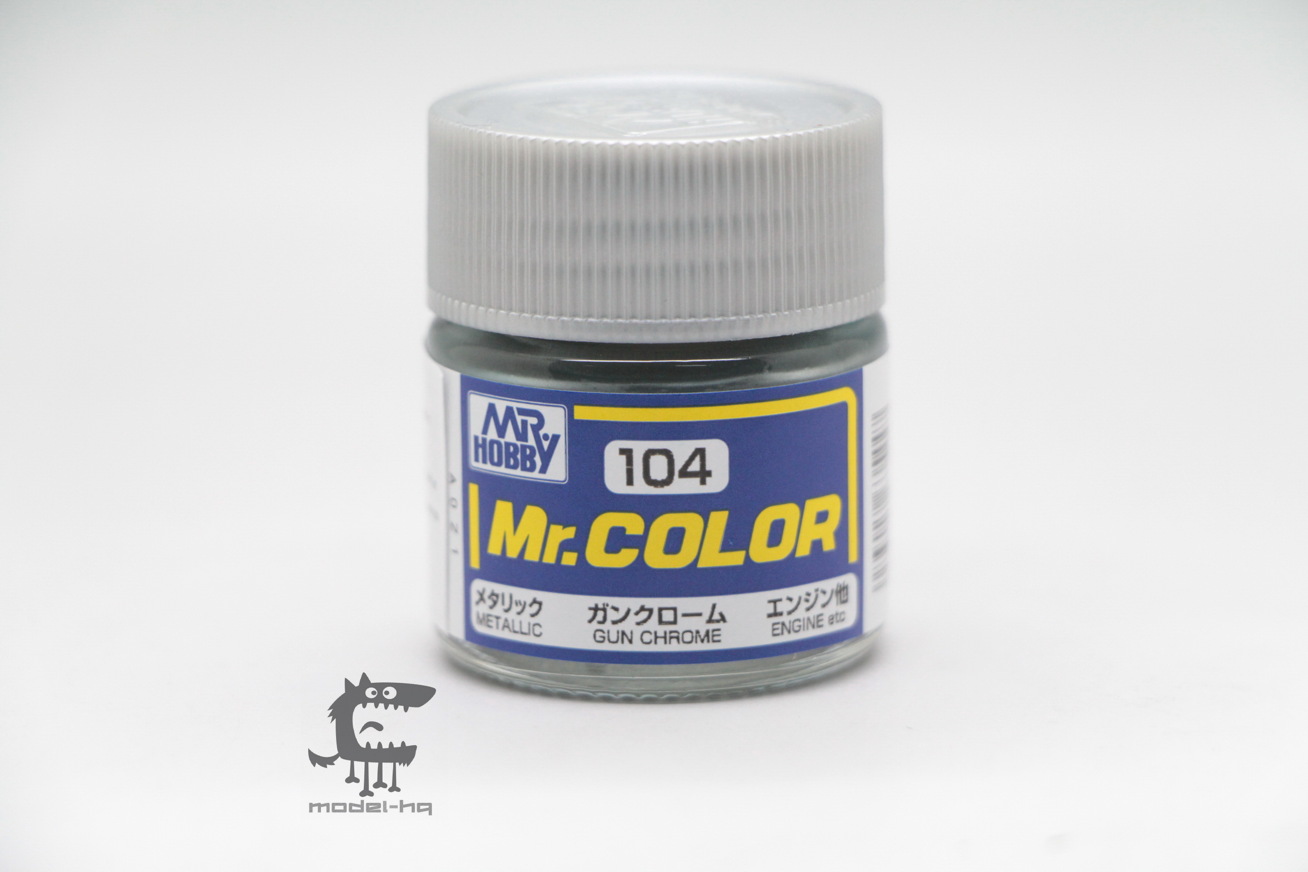 MR.HOBBY # 104 METALIC GUN CHROME