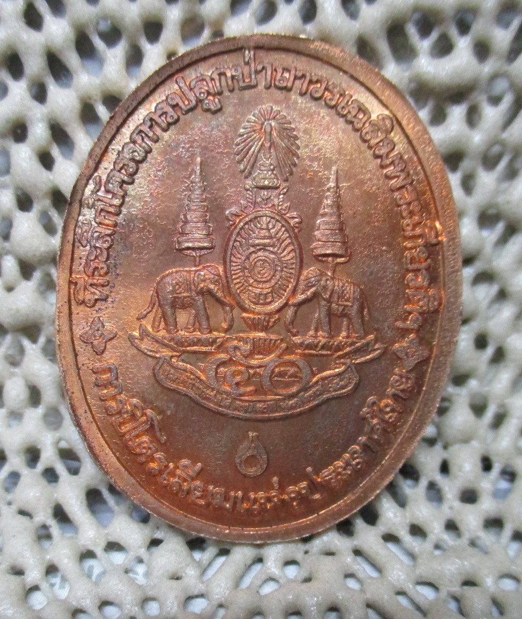 เหรียญหลวงพ่อคูณ ปริสุทโธ วัดบ้านไร่ รุ่น กูรักษ์ป่า จัดสร้างโดย ปตท ปี 2539