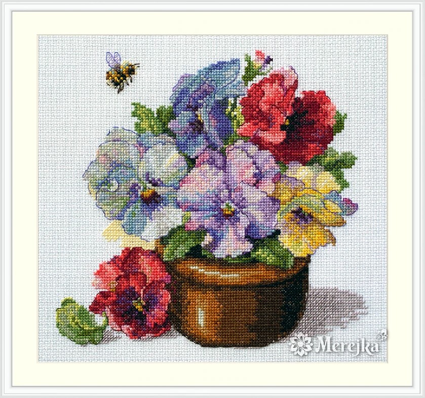 Merejka ชุดปัก Spring Pansies