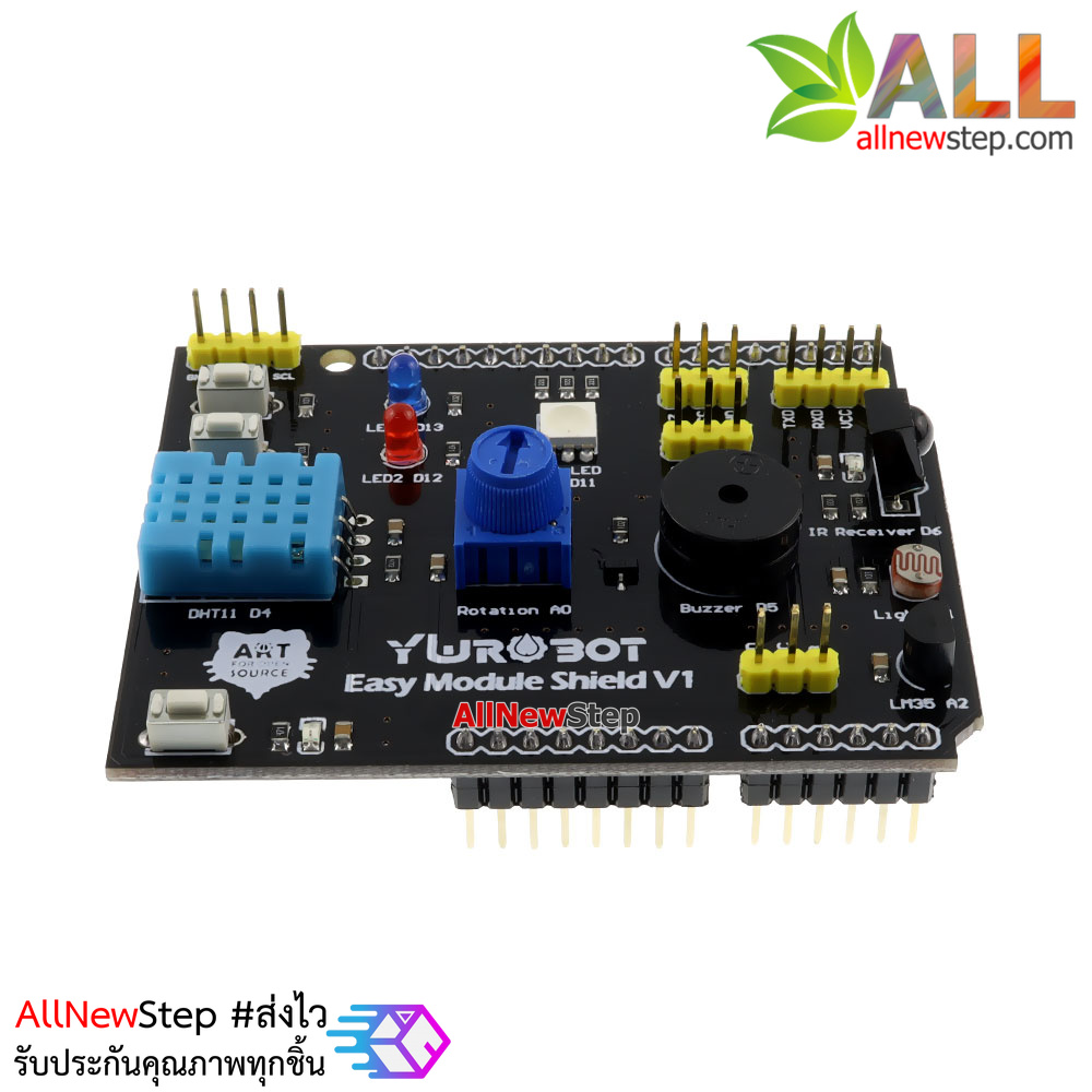 Uno R3 Easy Module Shield Learning Multifunctional Expansion for Arduino บอร์ดทดลอง Uno R3 อเนกประสงค์ ของแท้จาก YwRobot