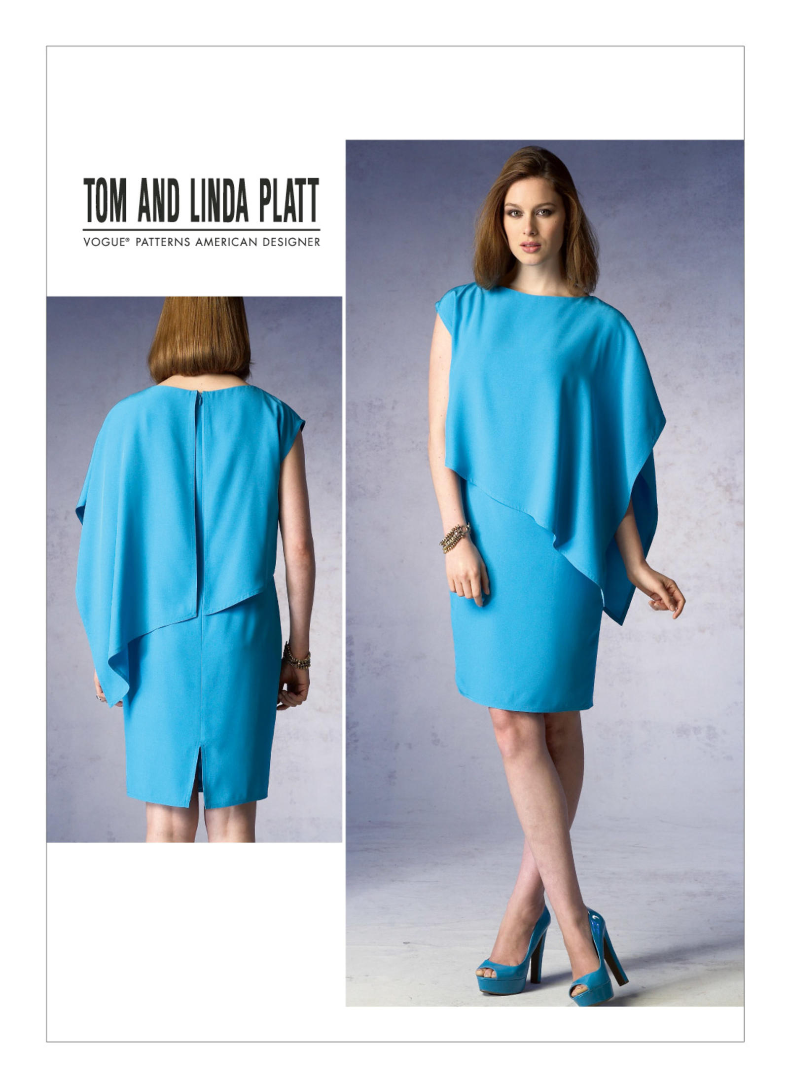 ลดราคา -- แพทเทิร์นตัดเดรสสตรี งานดีไซน์เนอร์ Vogue 1373 Size: 8-10-12-14-16