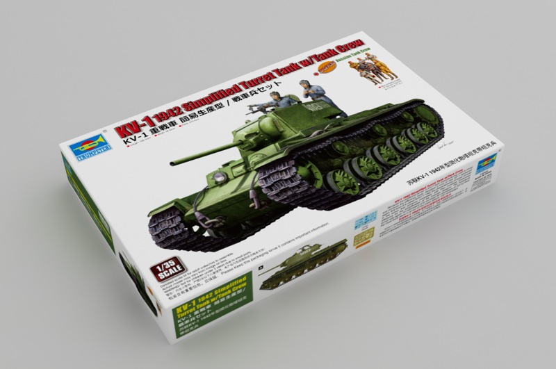 1/35 KV-1 1942 Simplified Turret Tank w/Tank Crew