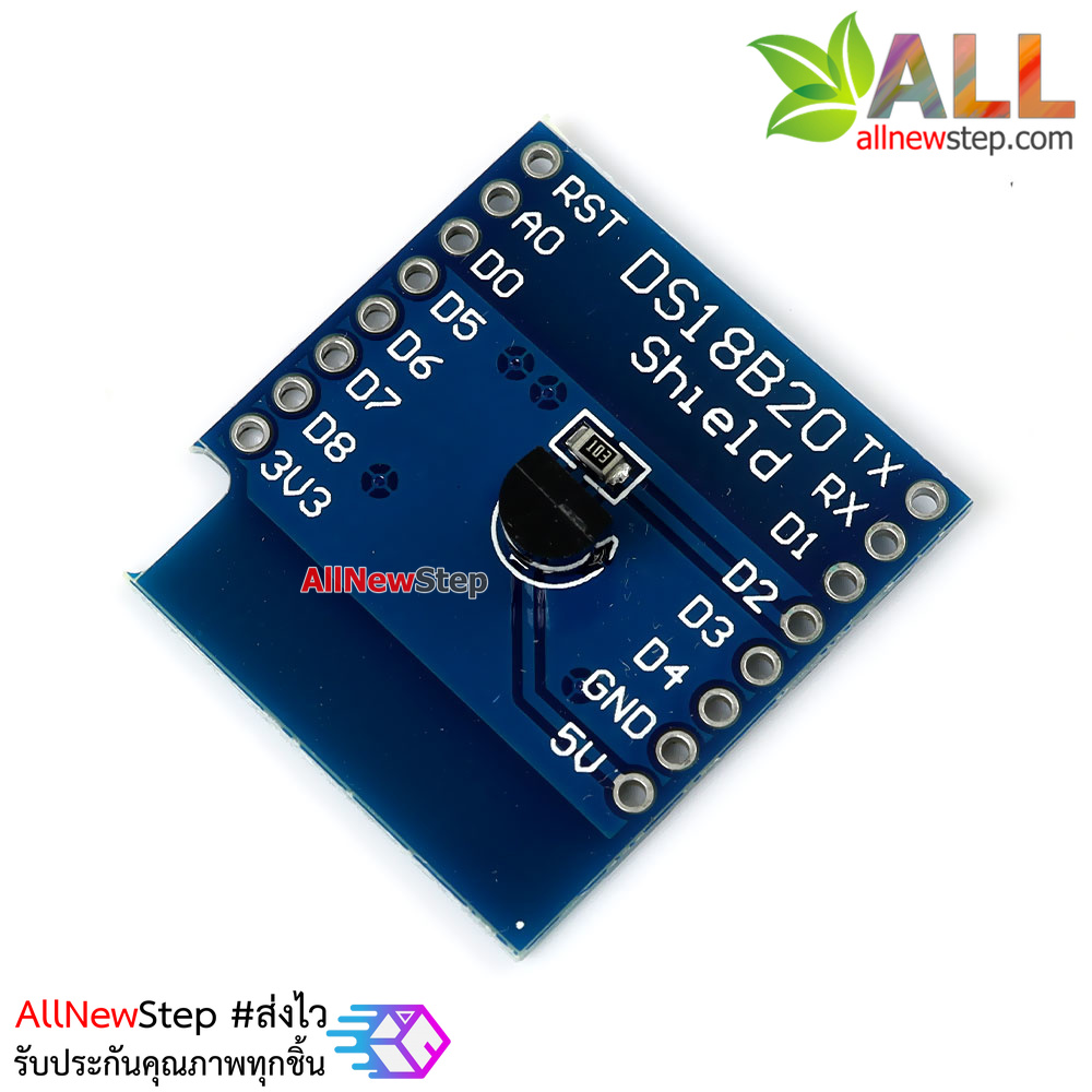 wemos d1 mini DS18B20 temperature sensor module บอร์ด Shield เซนเซอร์อุณหภูมิสำหรับ Wemos D1 mini