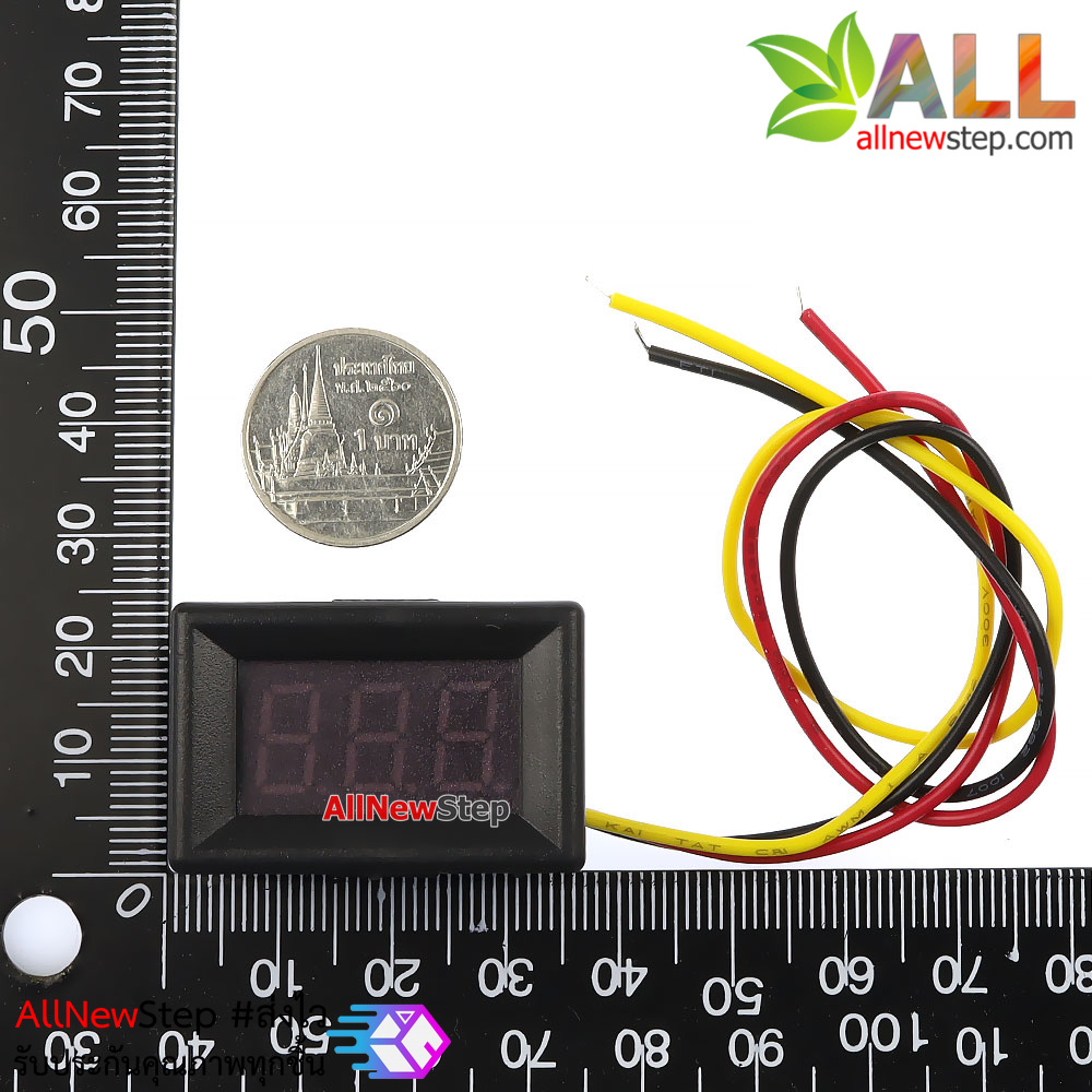 ดิจิตอลโวลต์มิเตอร์ 0.36 นิ้ว สีเขียว 0-100V DC voltmeter digital