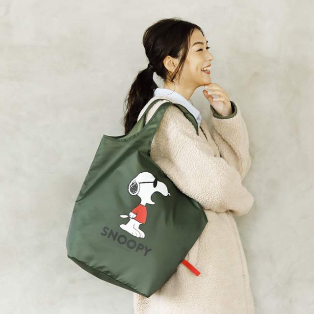 หมดแล้ว SNOOPY BIG Eco Bag กระเป๋าผ้า พับได้