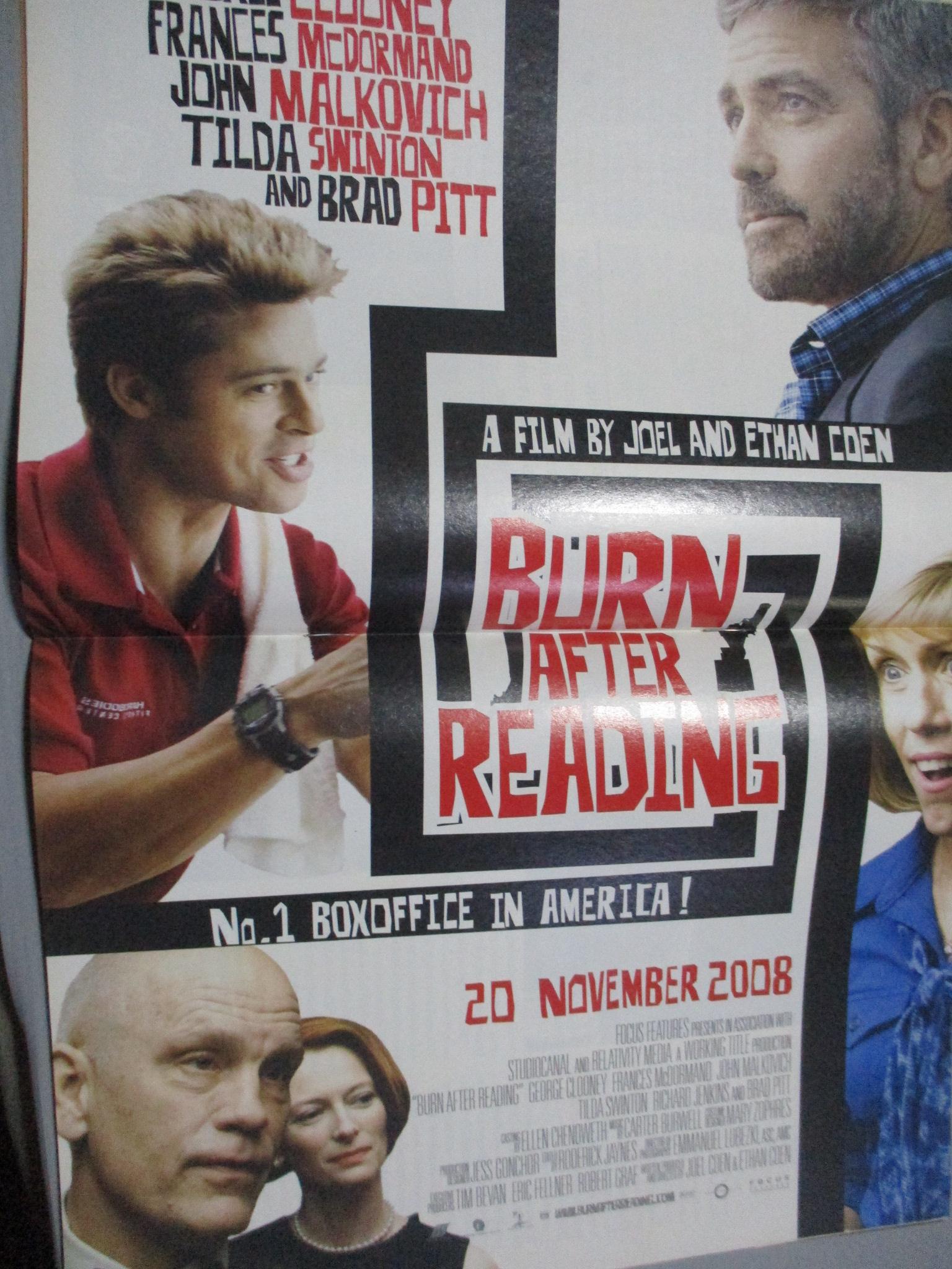 นิตยสารเอนเตอร์เทน Entertain ฉบับที่1009 ปี2551 ปก BURN AFTER READING โปสเตอร์เรื่อง BURN AFTER READING